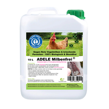 Load image into Gallery viewer, Adele Mite-Free 10 liters, concentrate – makes approx. 70 liters / for commercial animal husbandry 
