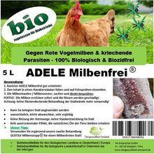 Загрузить изображение в средство просмотра галереи, Adele Milbenfrei 5 Liter - gebrauchsfertig / für Hobby Tierhaltung
